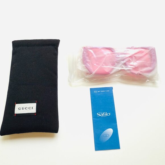 3666 GUCCI PINK SUNGLASSES OVERSIZED PINK LENS DESIGNER - Picture 1 of 11